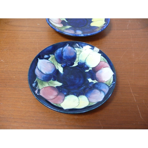 5 - 2 Moorcroft Dishes,  Minor Damage, 14cm Diameter