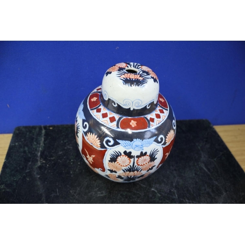 116 - Imari lamp base, hand painted