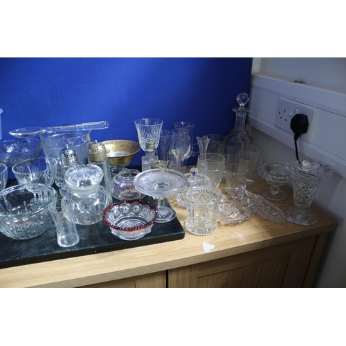 182 - Large Collection of Glass and Crystal Items