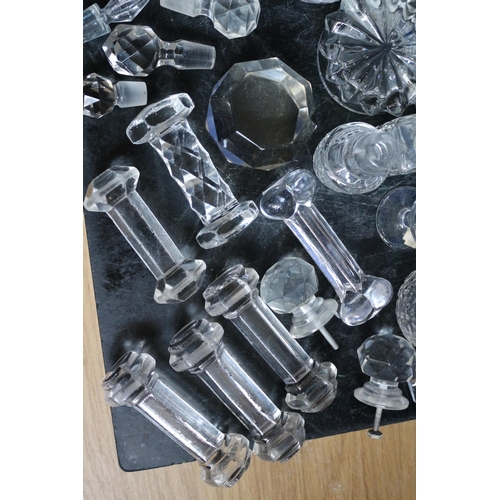 183 - Large Collection of Glass and Crystal Items Including Decanter Stoppers