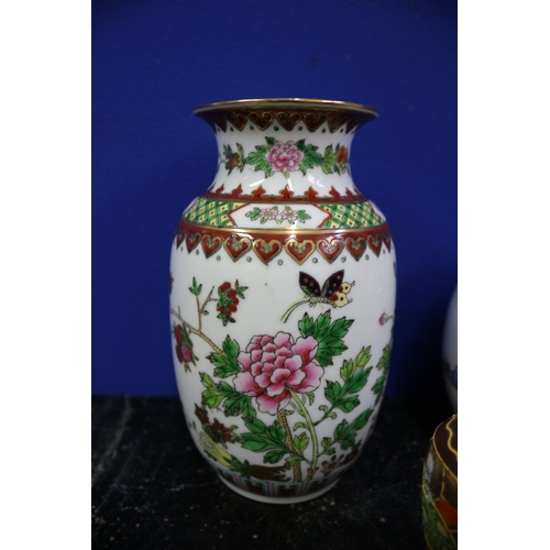 206 - Collection of Oriental Pots including Satsuma with Character Marks, Tallest is 18cm