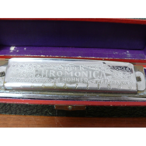 260 - The Super Chromonica M.Hohner Chromatic Harmonica, Box AF