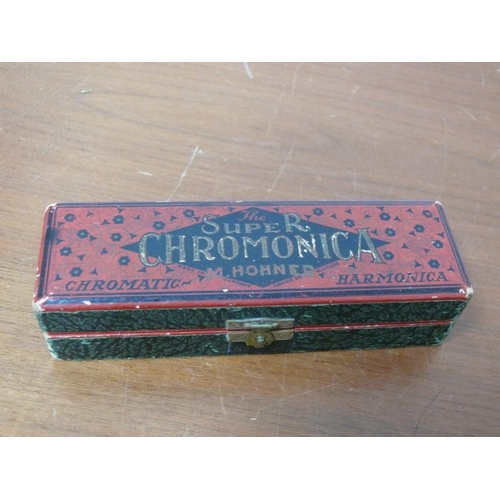 260 - The Super Chromonica M.Hohner Chromatic Harmonica, Box AF