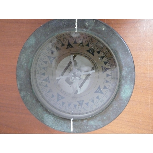 261 - WW2 Naval Boat Compass, 15.5cm Diameter