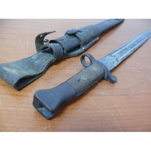 263 - Early Version Lee Enfield Bayonet in Sheath, 44cm