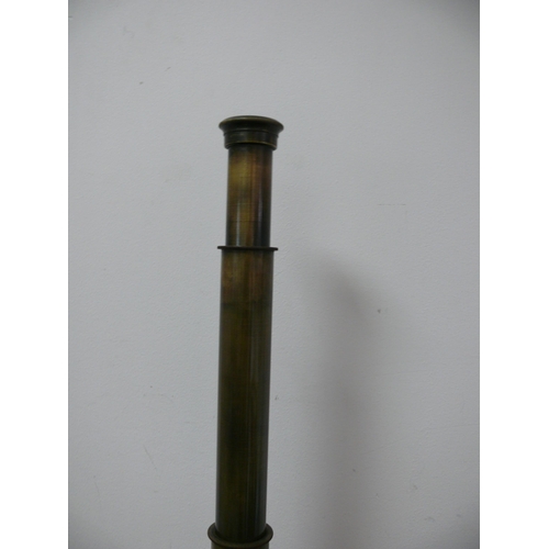 266 - Antique 4 Section Brass Telescope, 
29cm not extended
82.5cm when extended