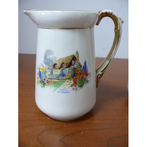 273 - Falcon Ware 'A Bit of Old England' Jug Set, 
Small - 14.5cm 
Medium- 17cm 
Large- 19cm