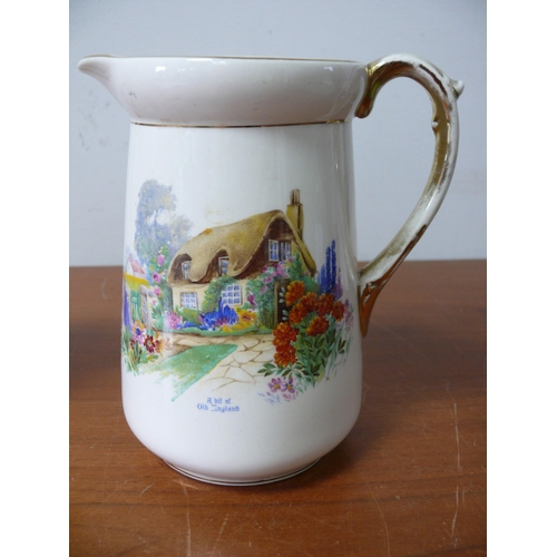 273 - Falcon Ware 'A Bit of Old England' Jug Set, 
Small - 14.5cm 
Medium- 17cm 
Large- 19cm