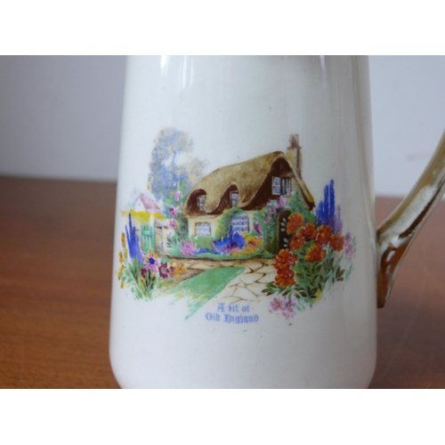 273 - Falcon Ware 'A Bit of Old England' Jug Set, 
Small - 14.5cm 
Medium- 17cm 
Large- 19cm