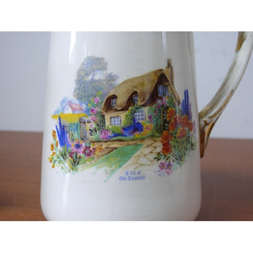 273 - Falcon Ware 'A Bit of Old England' Jug Set, 
Small - 14.5cm 
Medium- 17cm 
Large- 19cm