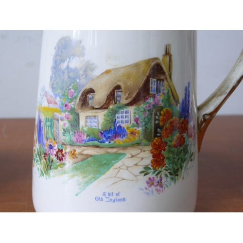 273 - Falcon Ware 'A Bit of Old England' Jug Set, 
Small - 14.5cm 
Medium- 17cm 
Large- 19cm