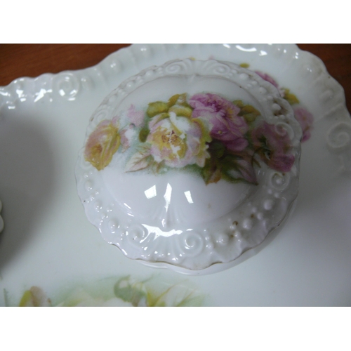 274 - Victoria Pottery Floral Set