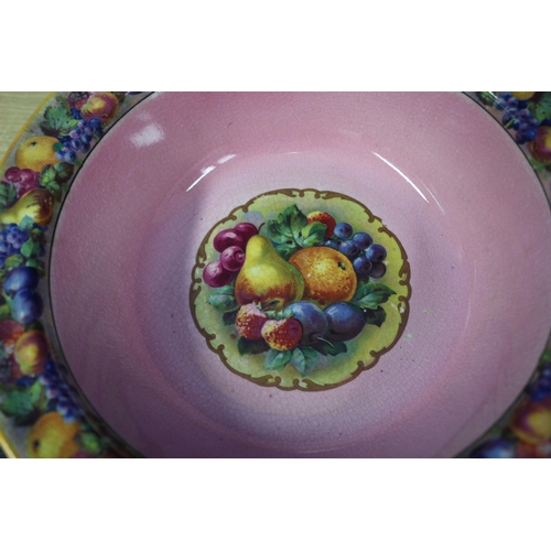 281 - New Hall Pottery Dishes with a Fruit Design x 7