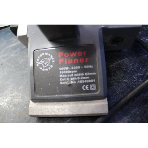 285 - Power Planer, 500W, No Plug, Untested