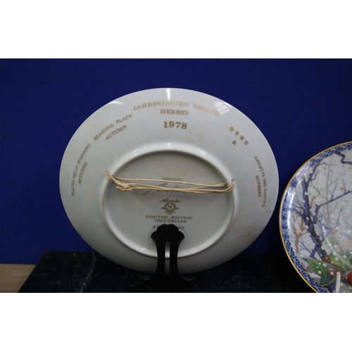 312 - Akio Kato Designed Noritaki, Autumn and Winter Season Collectors Plates