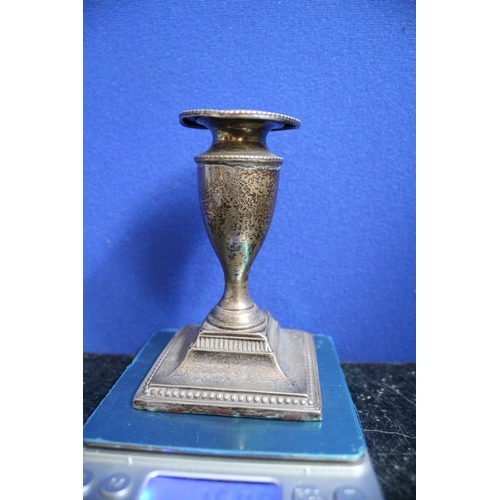 313 - Hallmarked Silver Candle Stick, Total 154.9g