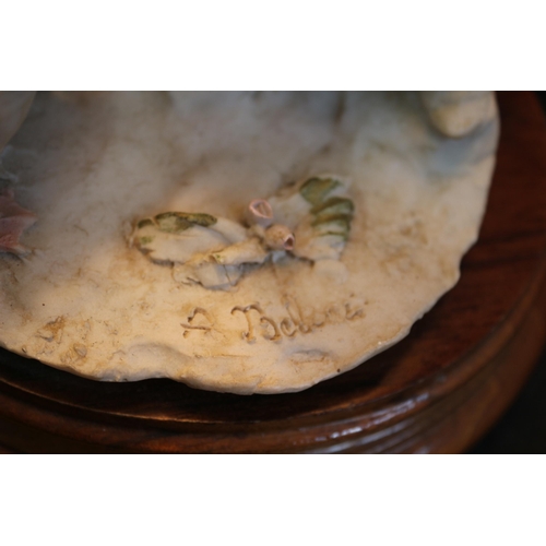 337 - Signed Capodimonte Style Lamp