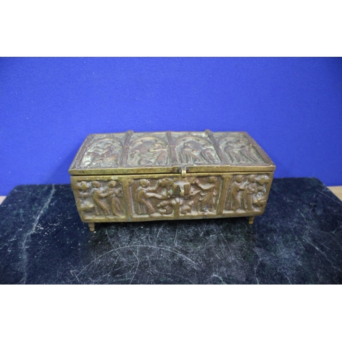 347 - Heavy Brass Box , 3.4kg