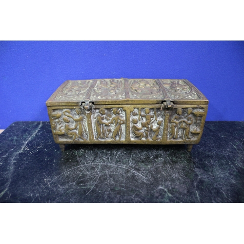 347 - Heavy Brass Box , 3.4kg