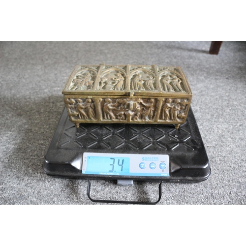 347 - Heavy Brass Box , 3.4kg