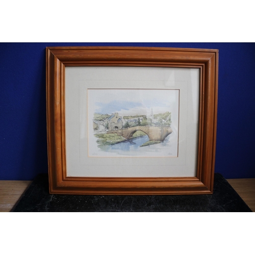 364 - Limited Edition 20/450, Signed Lockey of 
 Warkworth - 39 x 34cm