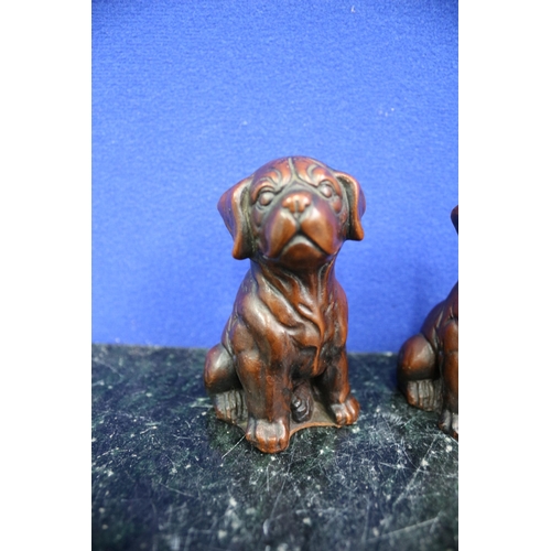 393 - Pair of Priory Casting Dogs, 8.5cm Tall