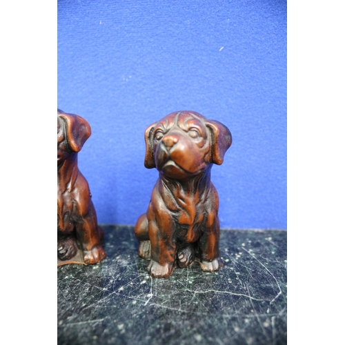 393 - Pair of Priory Casting Dogs, 8.5cm Tall