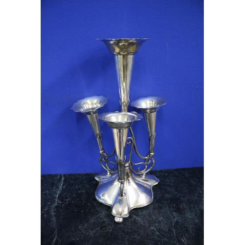 396 - Silver Plated James Deakin & Sons Epergne