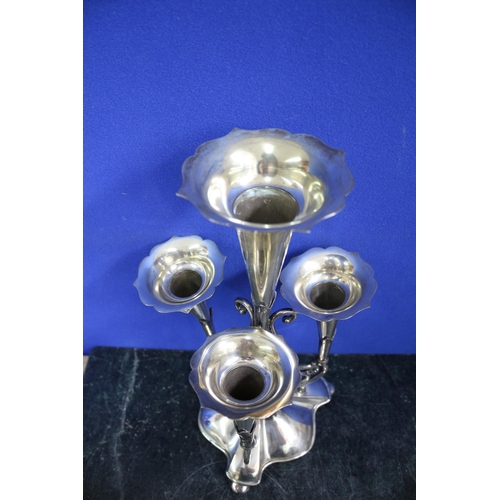 396 - Silver Plated James Deakin & Sons Epergne