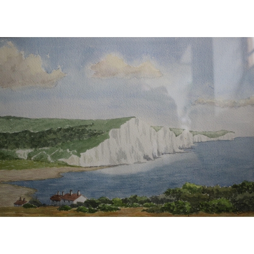 403 - Watercolour of Seaview by Jot, Frame is Loose, 50 x 40cm