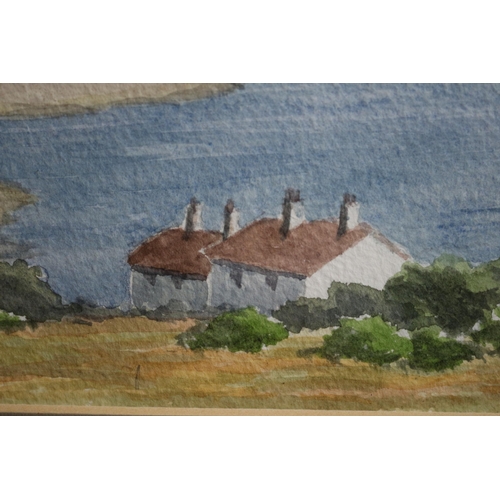 403 - Watercolour of Seaview by Jot, Frame is Loose, 50 x 40cm