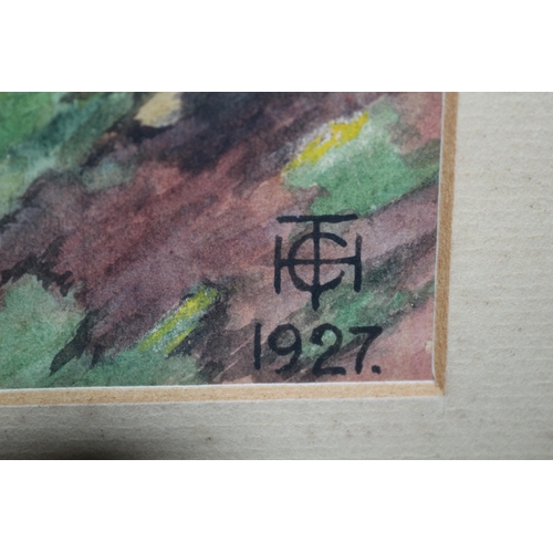 416 - Watercolour of Forest, 1927, 33.5 x 44.5cm