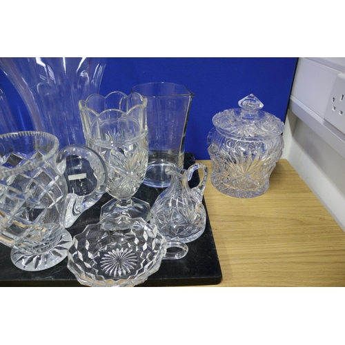 439 - Large Collection of Glassware Water Jugs & Crystal