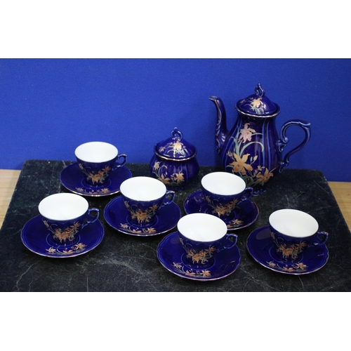 443 - Blue Japanese Tea Set, Set of 6