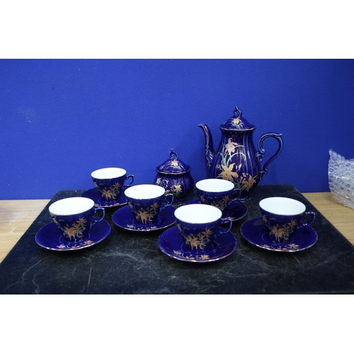 443 - Blue Japanese Tea Set, Set of 6