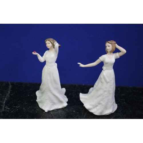 447 - Royal Doulton Bone China Figurines, Tallest is 15cm