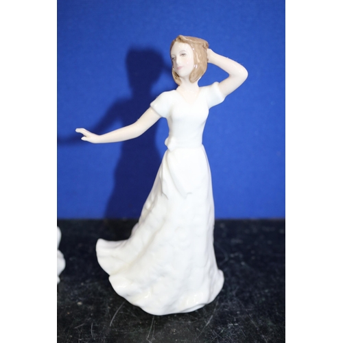 447 - Royal Doulton Bone China Figurines, Tallest is 15cm