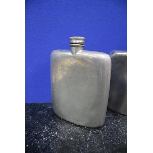 449 - Pair of Metal James Dixon & Sons of Sheffield Hip Flasks