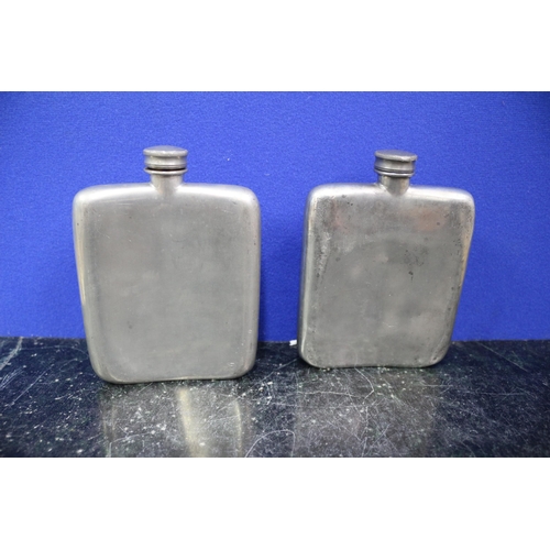 449 - Pair of Metal James Dixon & Sons of Sheffield Hip Flasks