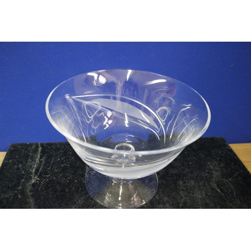 455 - Believed to be J G Durand Florence Crystal Serving Bowl, 23.5cm Diameter