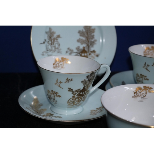 468 - 3 x Trio of Noritake China Cup/Saucer & Tea Plate plus Bowl and Spare Cup