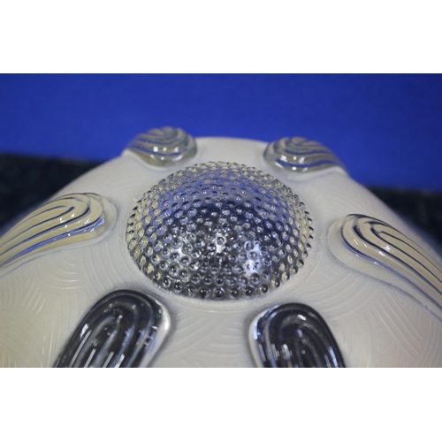 486 - Classic Vintage Heavy Glass Lightshade, 26cm Diameter