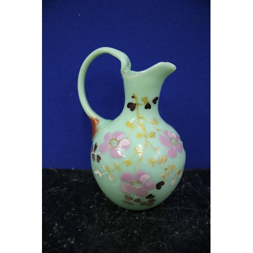 504 - Hand Painted, Believed to be Victorian Custard Jug, 13.5cm