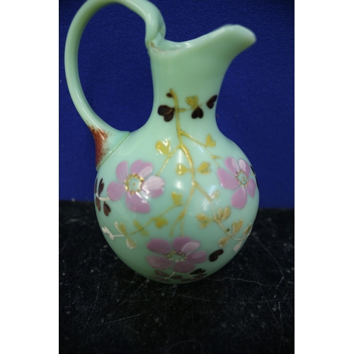 504 - Hand Painted, Believed to be Victorian Custard Jug, 13.5cm