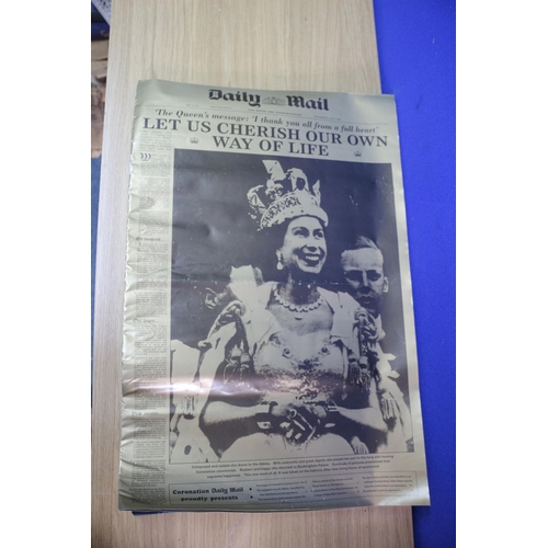 539 - June 3rd, 1953 Queen Elizabeth II Daily Mail Commemorative Newspaper