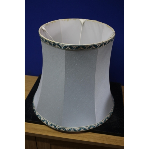 560 - Light Blue Large Lined Shade 42cm Wide