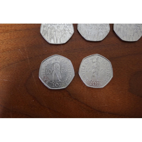 653 - Collection of Historical Events Collectable 50p Coins (14)