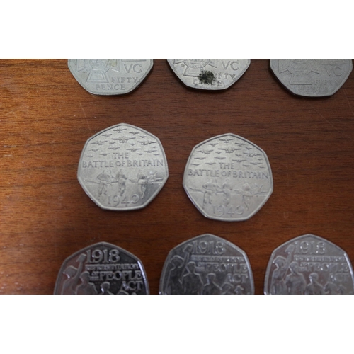 653 - Collection of Historical Events Collectable 50p Coins (14)