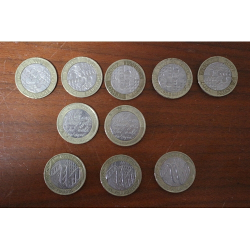 659 - Collection of Collectable £2 Coins (10)