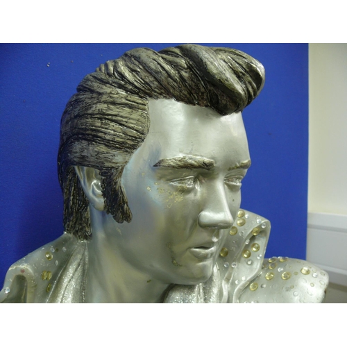 79 - Large Elvis Bust, slightly AF, 48cm Tall